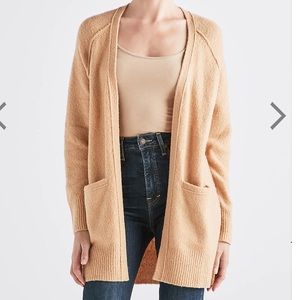 Open front boyfriend cardigan